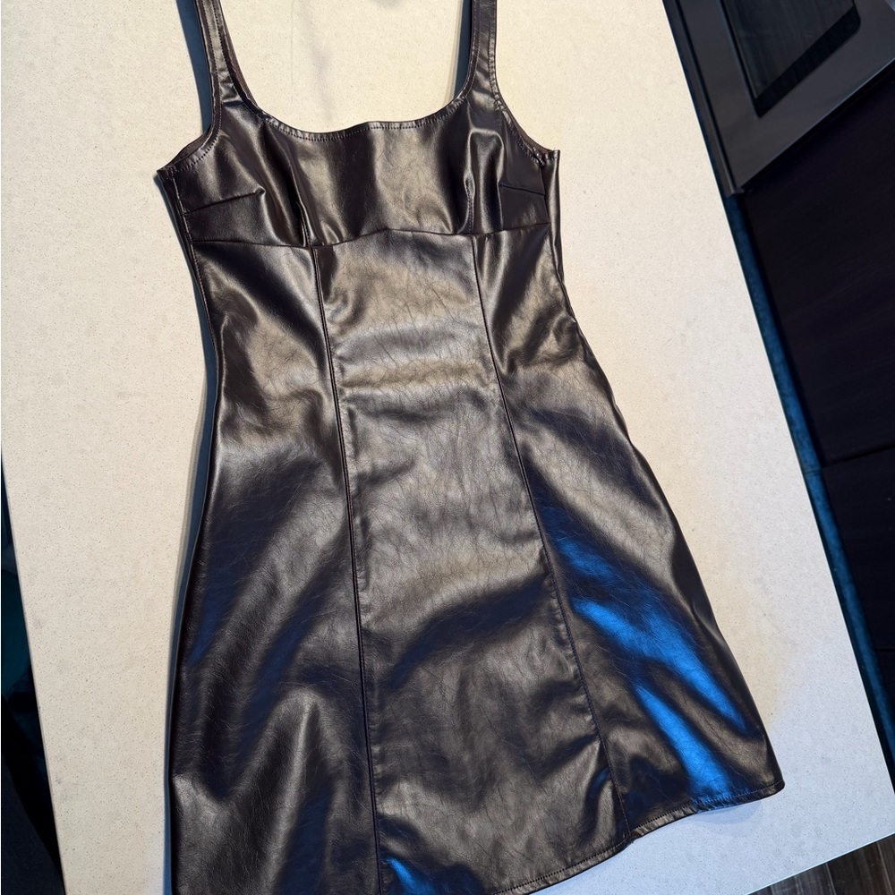 H&M Shiny Black Mini Dress
